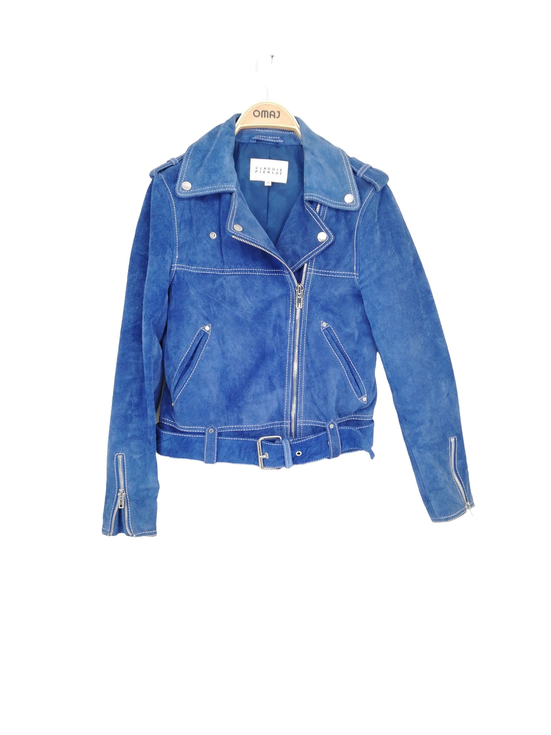 Veste en cuir Claudie Pierlot OMAJ