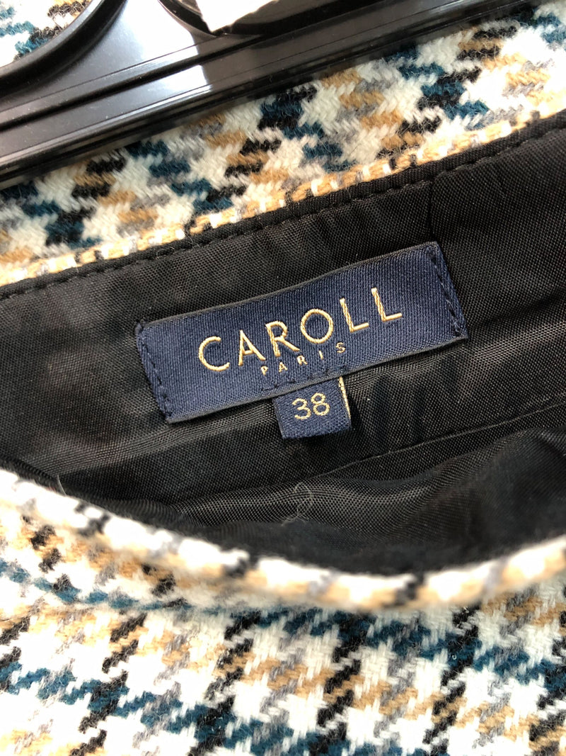 Jupe courte en laine Caroll