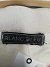 Polo Blanc bleu