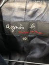 Manteau long en laine Agnès B