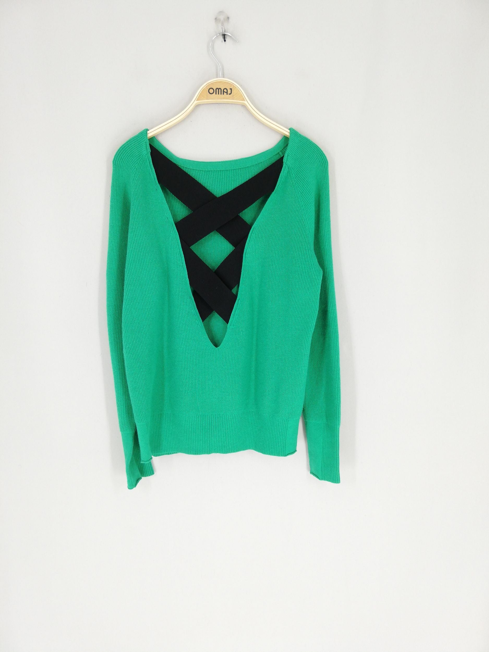 Pull fashion vert maje