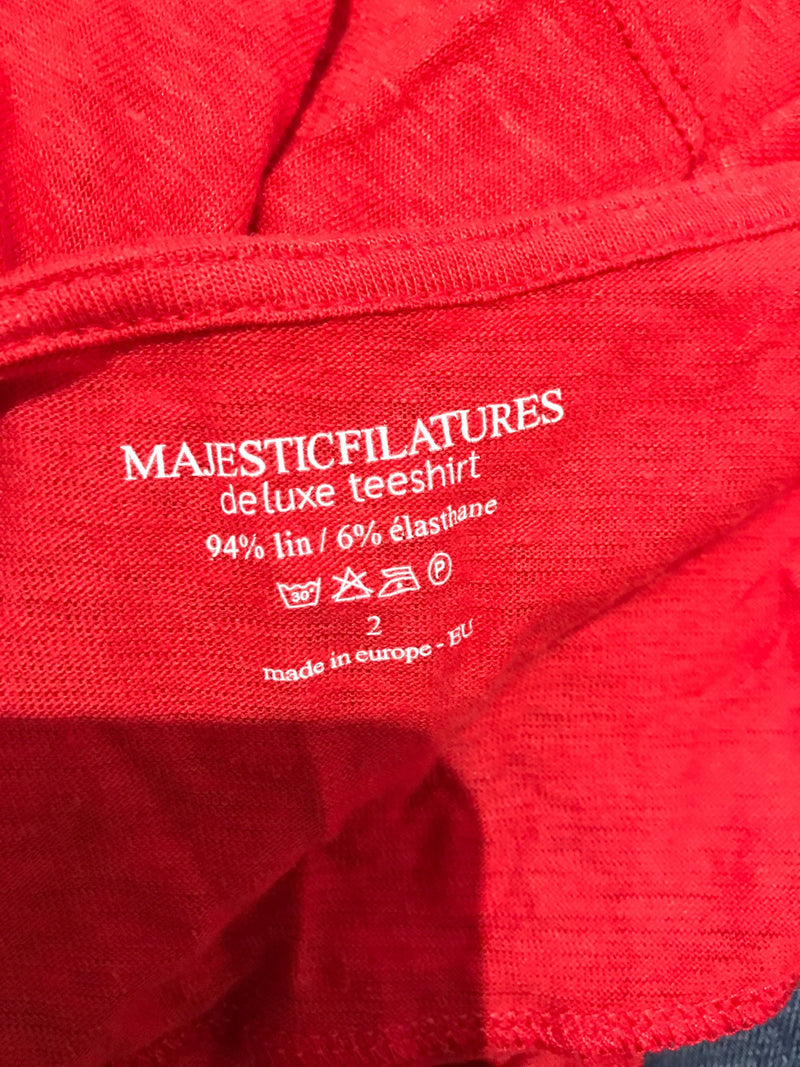 T-shirt en lin Majestic Filatures