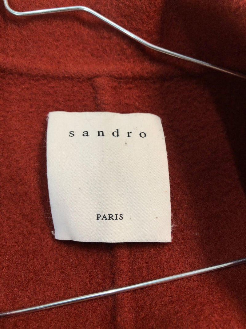 Manteau long en laine Sandro