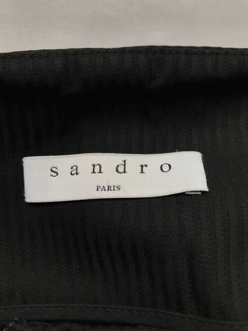 Pantalon droit en laine Sandro