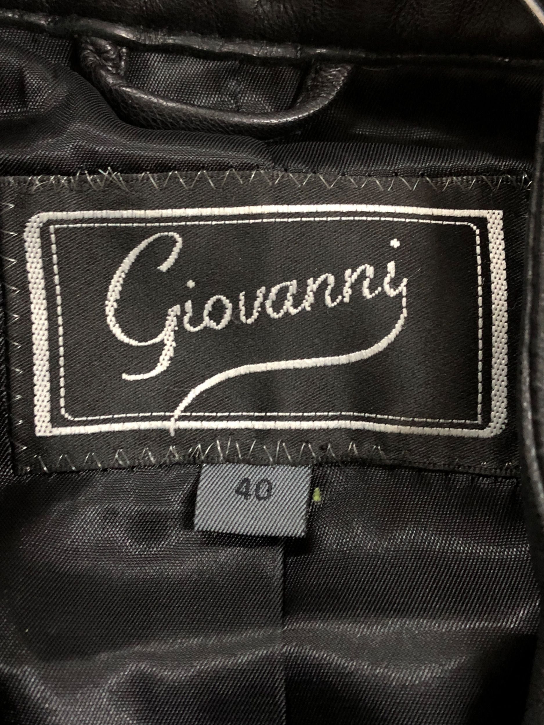 Veste en cuir Giovanni