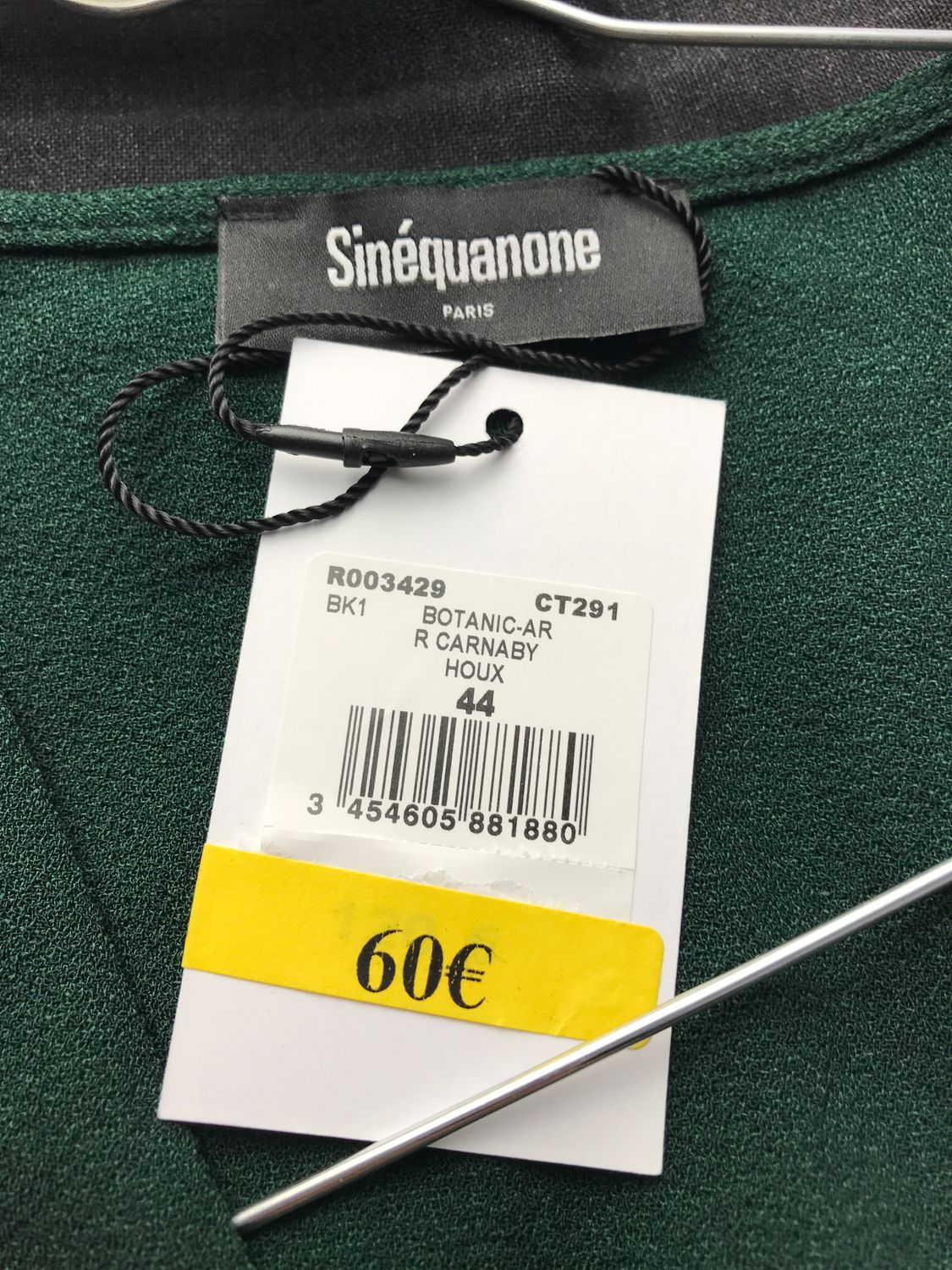 Sinequanone robe outlet verte